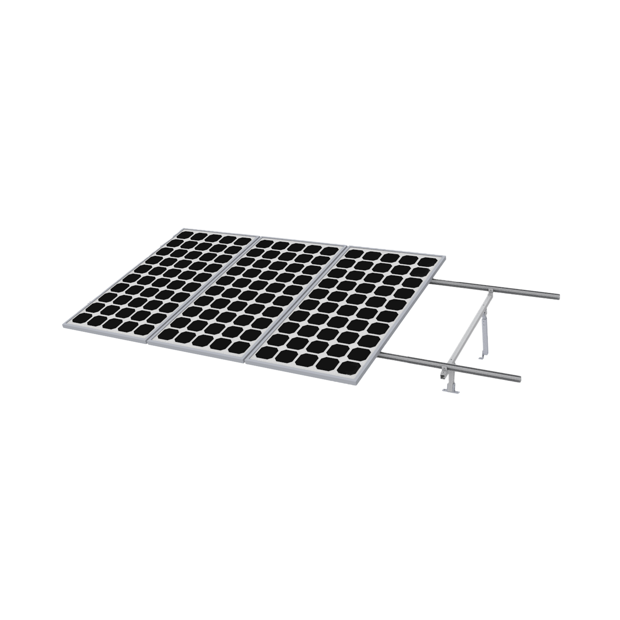 VEKTOR8RPRO|Montaje para Panel Solar, Riel "5" de 5400mm para M??dulos con Espesor de 35mm, Velocidad de Viento M?íx. 190km/h
